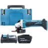 Makita DGA452Z 18V LXT Cordless 115mm Slide Switch Angle Grinder With 1 x 12Ah Battery, Charger & Case