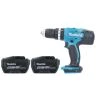 Makita DHP453Z Drill 18V LXT Cordless 1/2" 2-Speed Keyless chuck Max 42Nm Combi Drill With 2 x 12Ah Batteries