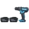 Makita DHP482Z 18V LXT Cordless 1/2" 2-Speed Keyless Chuck Max 62Nm Combi Drill With 2 x 12Ah Batteries