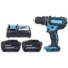 Makita DHP482Z 18V LXT Cordless 1/2" 2-Speed Keyless Chuck Max 62Nm Combi Drill With 2 x 12Ah Batteries & Charger