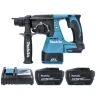 Makita DHR242Z 18V LXT Cordless Brushless 24mm SDS Plus Rotary Hammer Drill With 2 x 12Ah Batteries & Charger