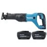 Makita DJR186Z 18V LXT Cordless 32mm Reciprocating Saw With 2 x 12Ah Batteries