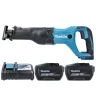 Makita DJR186Z 18V LXT Cordless 32mm Reciprocating Saw With 2 x 12Ah Batteries & Charger