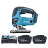 Makita DJV180Z 18V LXT Cordless 26mm 340W Jigsaw With 2 x 12Ah Batteries & Charger