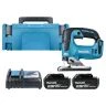 Makita DJV182RTJ 18V LXT Cordless Brushless Jigsaw With 2 x 5Ah Batteries, Charger & Case