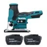 Makita DJV185Z Saw 18V LXT Cordless Brushless Barrel Handle 23mm 400W Jigsaw With 2 x 12Ah Batteries