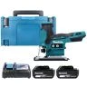 Makita DJV185 18V LXT BL Barrel Grip Jigsaw With 2 x 3Ah Batteries, Charger & Case