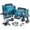 Makita DLX4195JX1 18V LXT Cordless 4 Piece Tool Kit with 3 x 5Ah Batteries, Charger & Cases