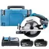 Makita DSS611Z 18V LXT Cordless 165mm Wood Cutting Circular Saw With 2 x 3Ah Batteries, Charger & Case