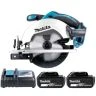 Makita DSS611Z 18V LXT Cordless 165mm Wood Cutting Circular Saw With 2 x 3Ah Batteries & Charger