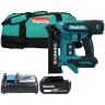 Makita DST630Z 18V LXT Cordless Brushless Narrow Crown Stapler With 1 x 5Ah Battery, DC18RC Charger & LXT600 Tool Bag