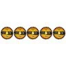 DeWalt DT10624-QZ Extreme Saw Blade for Cordless Saws 165mm x 20mm x 24 Teeth - Pack of 5