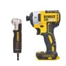 DeWalt DCF887 18V XR 3-Speed Brushless Impact Driver With DT20500 1/4" Hex Impact Modular Angle Attachment  