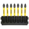 DeWalt DT70821-QZ 7 Piece Extreme FLEXTORQ PZ2 TOUGHCASE 57mm Screwdriver Bit Bar Set