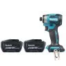Makita DTD173Z 18V LXT Cordless Brushless 1/4" 180 Nm Impact Driver With 2 x 12Ah Batteries