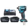 Makita DTD173Z 18V LXT Cordless Brushless 1/4" 180 Nm Impact Driver With 2 x 12Ah Batteries & Charger