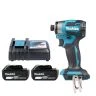 Makita DTD173Z 18V LXT Cordless Brushless 1/4" 180 Nm Impact Driver With 2 x 3Ah Batteries & Charger