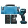 Makita DTD173ZJX2 18V Cordless Brushless Impact Driver with Makpac Case & 38 Pieces Impact Premier Torsion Bit Set