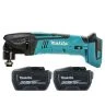 Makita DTM50Z 18V LXT Cordless Oscillating Multi Tool With 2 x 12Ah Batteries