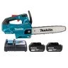 Makita Chainsaw DUC306Z 18V/36V LXT Cordless Brushless 3/8" Chain Pitch 300mm/12" 1200W With 2 x 3Ah Batteries & Charger