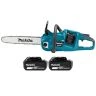 Makita Chainsaw DUC355Z 18V/36V LXT Cordless Brushless 3/8" Chain Pitch 350mm/14" 1100W With 2 x 3Ah Batteries