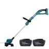 Makita DUR193Z 18V LXT Cordless Cutting Width 260mm Line Trimmer With 2 x 12Ah Batteries