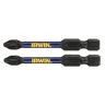 Irwin IRWIW6061413 PZ1 57mm 2 Piece Impact Pro Performance Screwdriver Bits | IW6061413