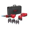 Milwaukee M12ONEHPT-202C M-SET M12 Sub Compact Force Logic Hydraulic Press Tool One-Key With 3 Piece Press Jaws, 2 x 2.0Ah Batteries, Charger & Carry Case