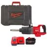 Milwaukee M18ONEFHIWF1D-121C 18V M18 FUEL One Key 1″ High Torque D-Handle Impact Wrench With Friction Ring And Extended Anvil With 1 x 12.0Ah Forge Battery, Charger & Case