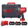 Milwaukee M18FHIW2F12-503X 18V Cordless Brushless 1/2" Square Drive Impact Wrench With 3 x 5.0Ah Batteries, Charger & Case