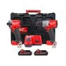 Milwaukee M18FPP2A3-302P 18V Cordless FUEL Combi Drill & Impact Driver Twin Kit With 2 x 3.0Ah High Output Power Batteries, Charger & Case