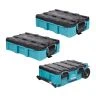 Makita MAKTRAK Rolling Tool Storage Chest with 2 Piece Medium Tool Box Set