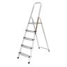 Step ladder folding aluminium & steel 5 steps top hand rail