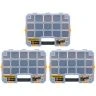 TOUGH MASTER  Stackable Tool Organizer Large 44x32.7x7.5 cm for Small Parts, Screws, Bits| Pack of 3