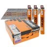 Paslode 141210 IM350+ 2.8mm x 63mm Galv-Plus D-Head Ring Shank Nails (Box of 3300 + 3 Fuel Cells) | PN141210