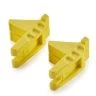 Ragni RCB-Y2 Yellow Robust Brickies Rubber Corner Blocks - 2 pieces