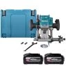 Makita RP001GZ02 40V Max XGT Cordless Brushless 1/2", 1/4" or 3/8" AWS 1900W Router With 2 x 4.0Ah Batteries