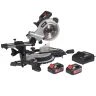 Trend T18S/MS184S2 Mitre Saw 18V 2 x 5.0Ah Li-ion | T18S/MS184S2