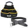 TOUGH MASTER Professional Tool Pouch Belt for Fixings, Nails and Small Parts with 1.4M Leather Belt