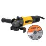 TOUGH MASTER Angle Grinder Corded 125mm With Side Handle,100% Copper Motor with 10Pcs 115mm Cutting Discs