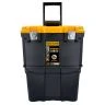 TOUGH MASTER Heavy Duty Rolling Storage Toolbox & Organiser Box with Foldable Handle & Removable Top Storage