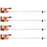 WellCut Woodworking Parallel Bar Clamp Set 1000mm x 95mm Professional Grade with 600kg Clamping Force Pack of 4