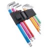 Faithfull XMS24HEXKEYS 9 Piece Colour Coded Hex Key Set