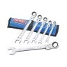 Faithfull XMS25SPANNER 6 Piece Ratcheting Combination Spanner Set