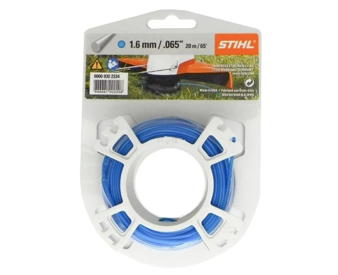 Stihl 0000 930 2334 Line Carded Round Blue 1.6mm x 19m