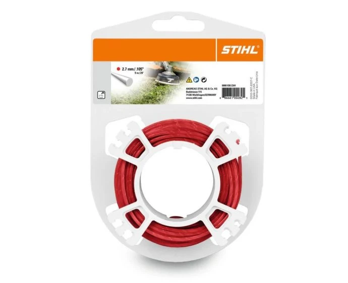 Stihl 0000 930 2341 Line Carded Round Red 2.7mm x 9m