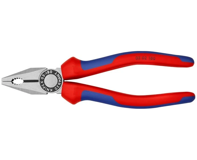 Knipex 180mm Combination Pliers with Comfort Handles | 03 02 180