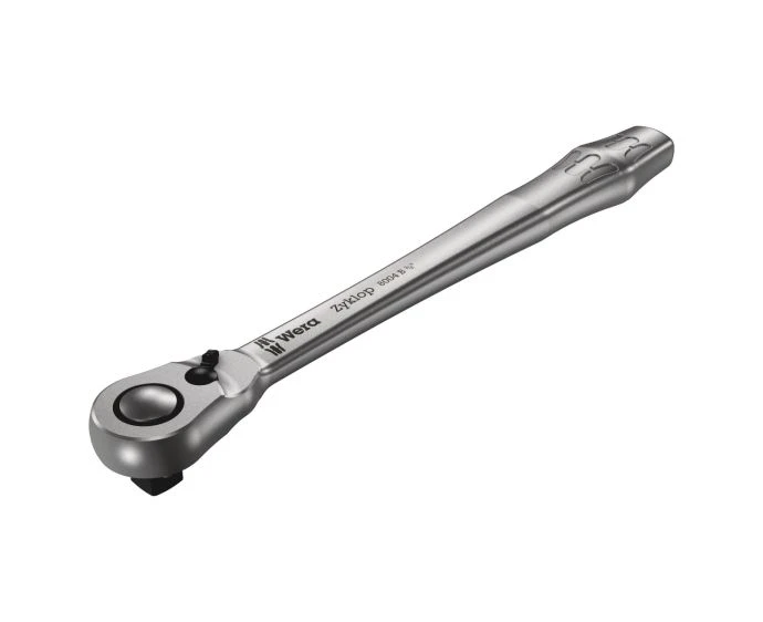 Wera 05004034001 3/8" Square Drive 8004 B Zyklop Metal Ratchet Wrench with Switchover lever