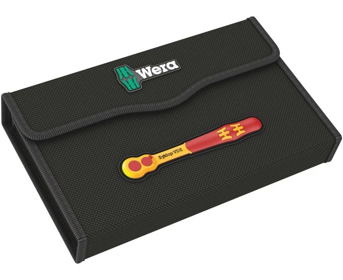 Wera 8100 SB VDE 1 Zyklop Reversible 3/8" Insulated Ratchet Set 17 Pieces | 05004970001