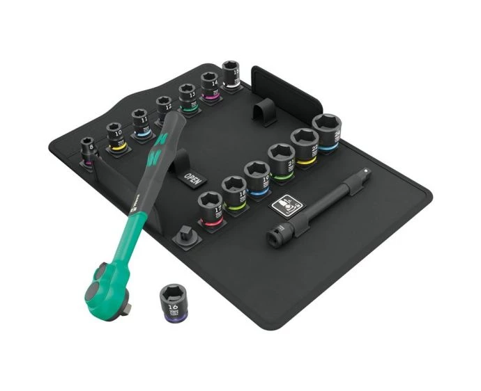 Wera 8100 SB 12 Metric 3/8" Drive Zyklop Comfort Ratchet Set 16 Pieces | 05005530001
